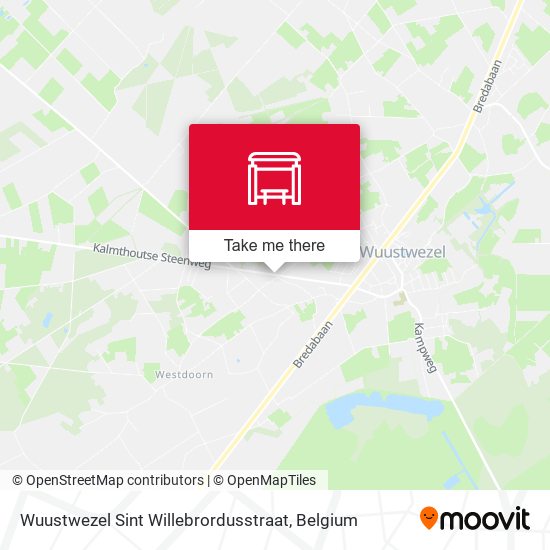 Wuustwezel Sint Willebrordusstraat map