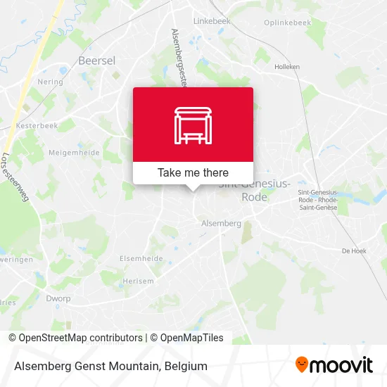 Alsemberg Genst Mountain map