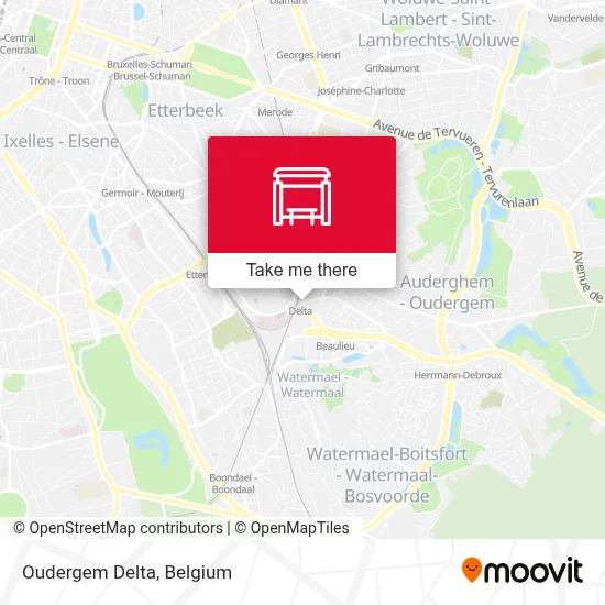 Oudergem Delta map