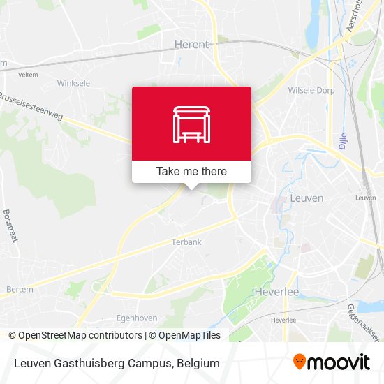 Leuven Gasthuisberg Campus map