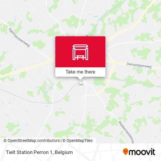 Tielt Station Perron 1 plan