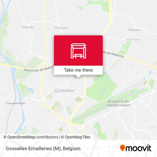 Gosselies Emailleries (M) plan