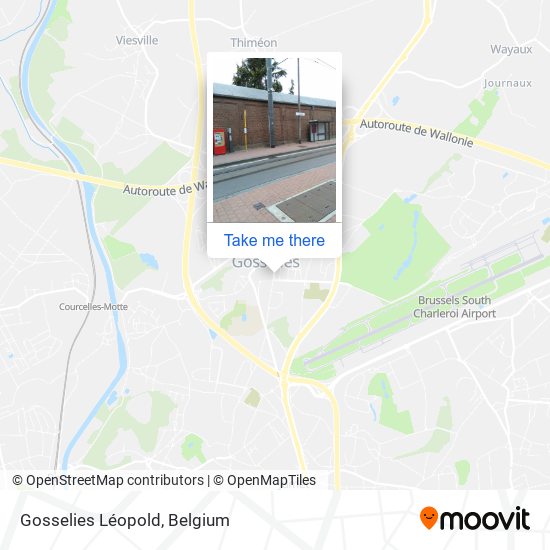 Gosselies Léopold map