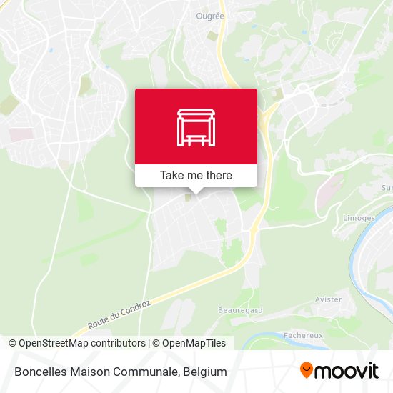 Boncelles Maison Communale map