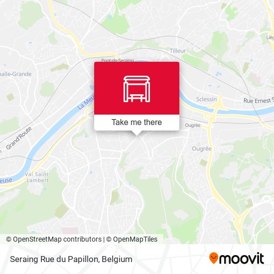 Seraing Rue du Papillon plan