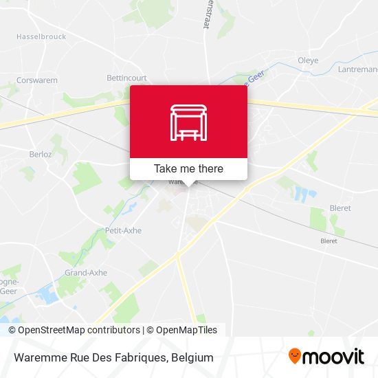 Waremme Rue Des Fabriques plan