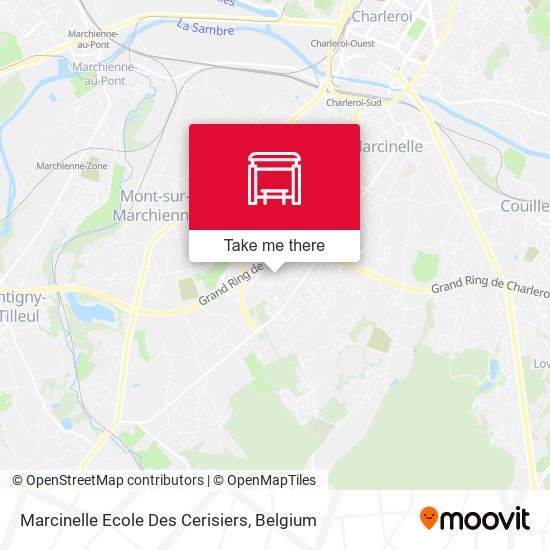 Marcinelle Ecole Des Cerisiers map