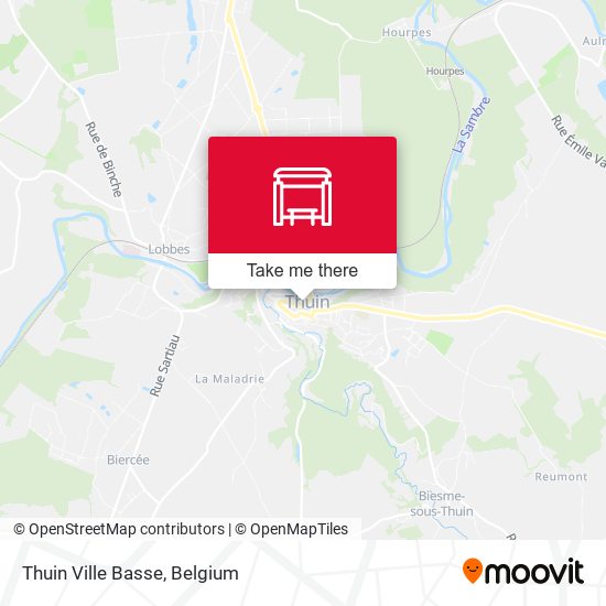 Thuin Ville Basse map