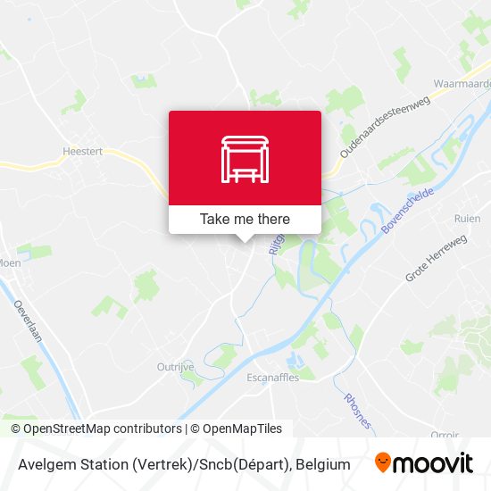 Avelgem Station (Vertrek) / Sncb(Départ) plan