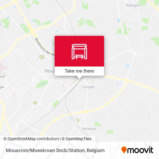 Mouscron / Moeskroen Sncb / Station plan