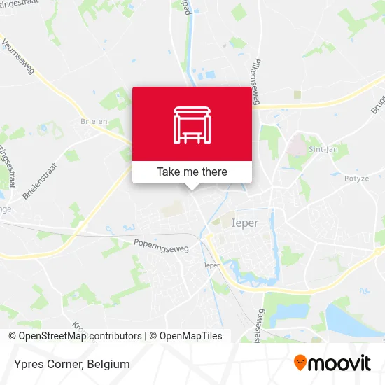 Ypres Corner map