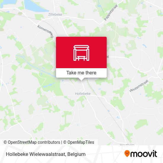 Hollebeke Wielewaalstraat map