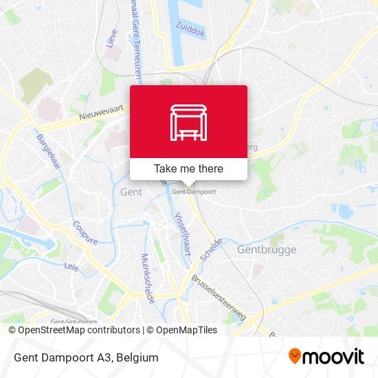 Gent Dampoort A3 map