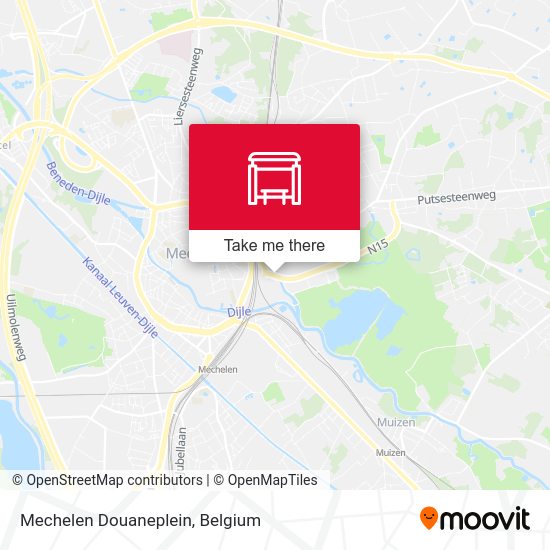 Mechelen Douaneplein plan