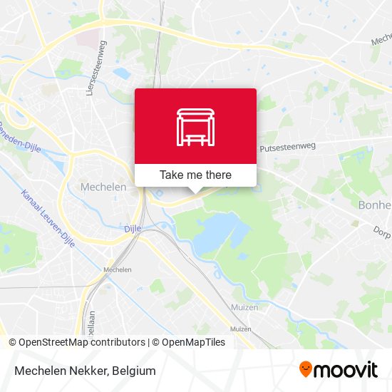 Mechelen Nekker map