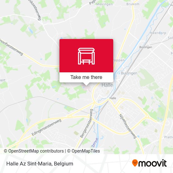 Halle Az Sint-Maria map