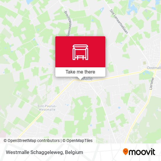 Westmalle Schaggeleweg map