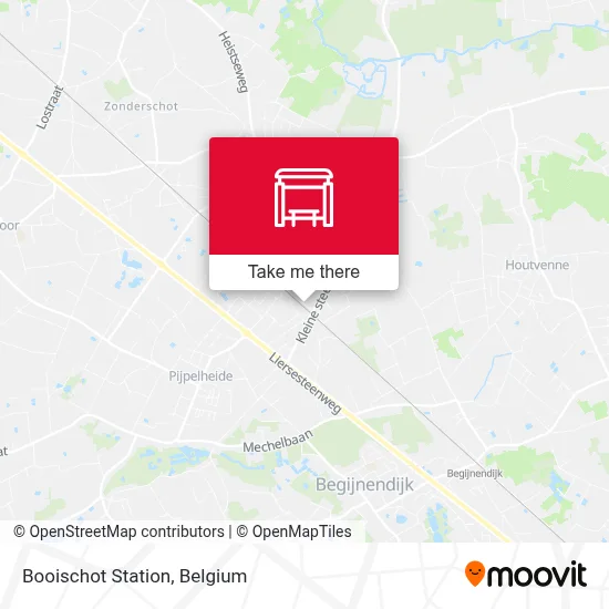 Booischot Station map