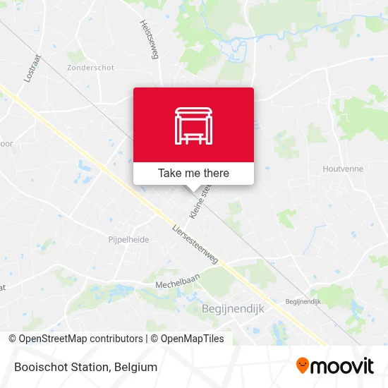 Booischot Station map