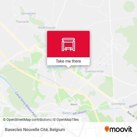 Basecles Nouvelle Cité map