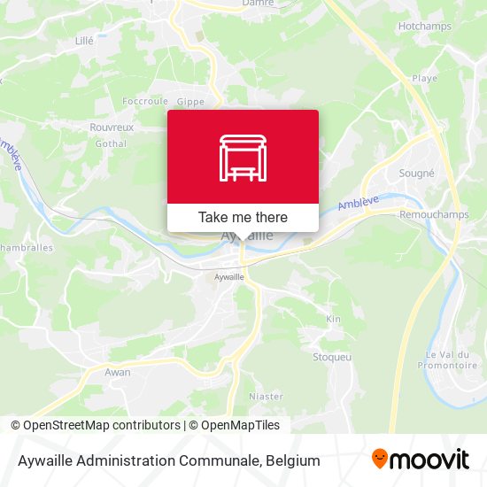 Aywaille Administration Communale map