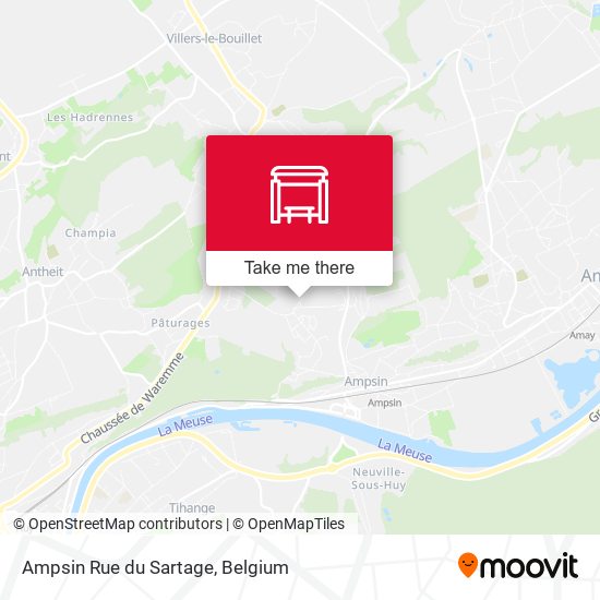 Ampsin Rue du Sartage plan