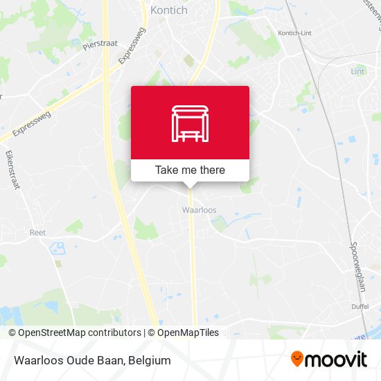 Waarloos Oude Baan map