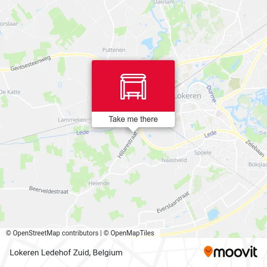 Lokeren Ledehof Zuid map