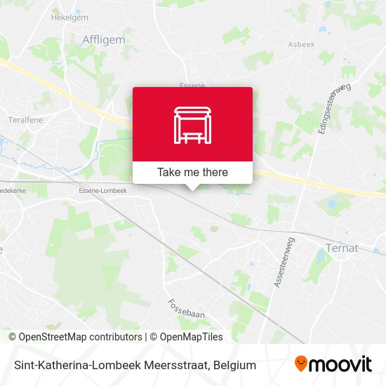 Sint-Katherina-Lombeek Meersstraat map