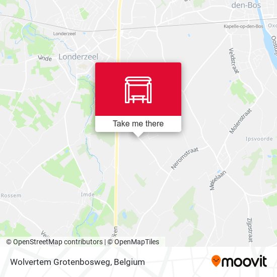 Wolvertem Grotenbosweg map