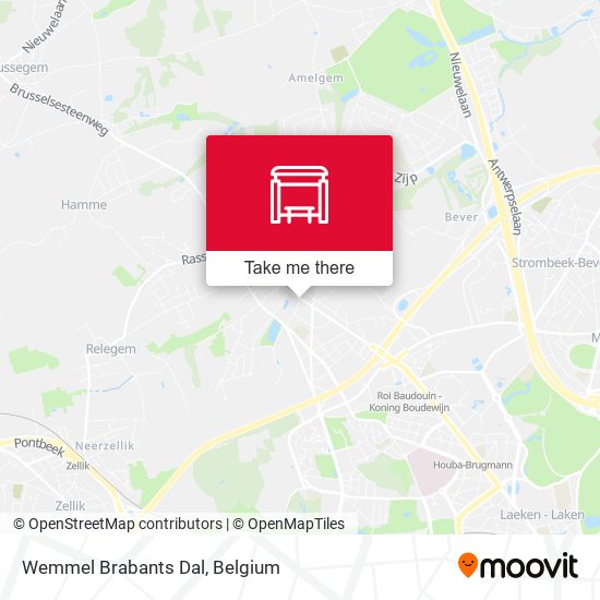 Wemmel Brabants Dal map