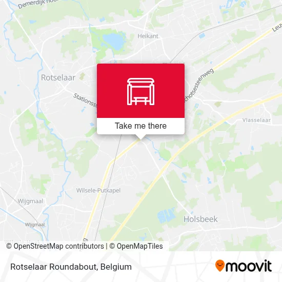 Rotselaar Roundabout map