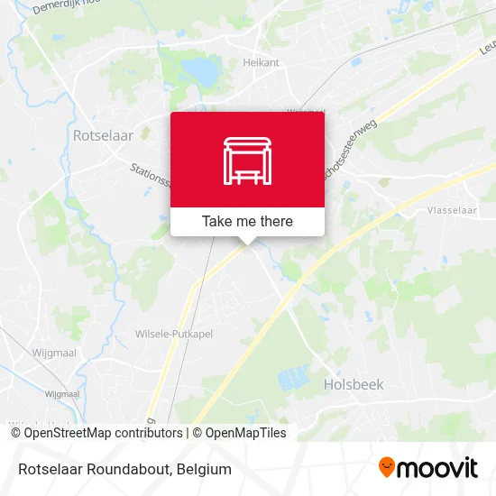 Rotselaar Roundabout map
