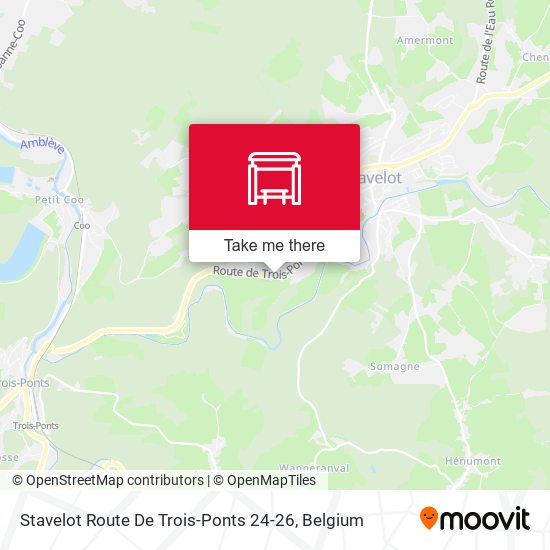 Stavelot Route De Trois-Ponts 24-26 map