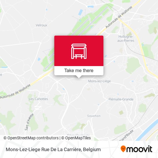Mons-Lez-Liege Rue De La Carrière plan