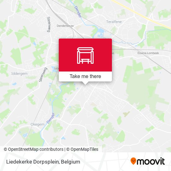 Liedekerke Dorpsplein map