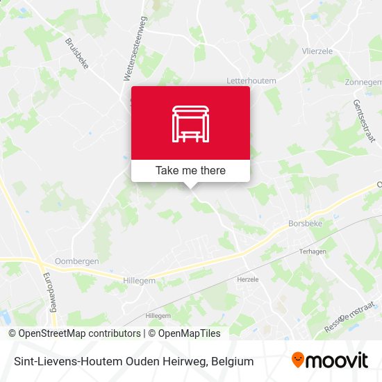 Sint-Lievens-Houtem Ouden Heirweg plan