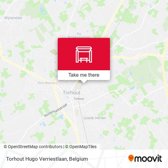 Torhout Hugo Verriestlaan plan