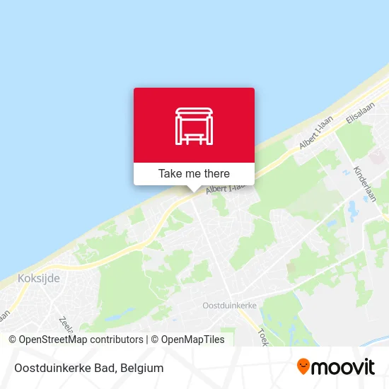 Oostduinkerke Bad map