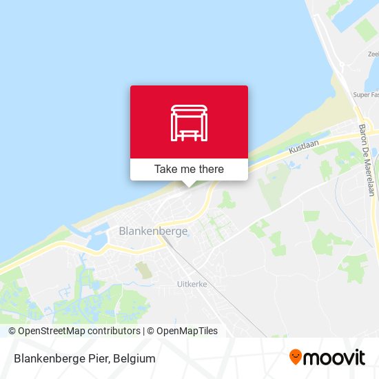Blankenberge Pier map