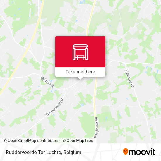 Ruddervoorde Ter Luchte map
