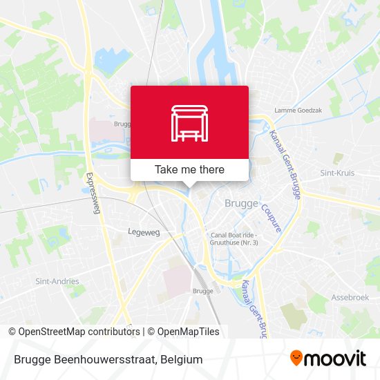 Brugge Beenhouwersstraat map