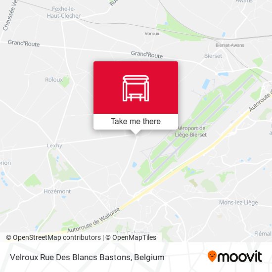 Velroux Rue Des Blancs Bastons plan