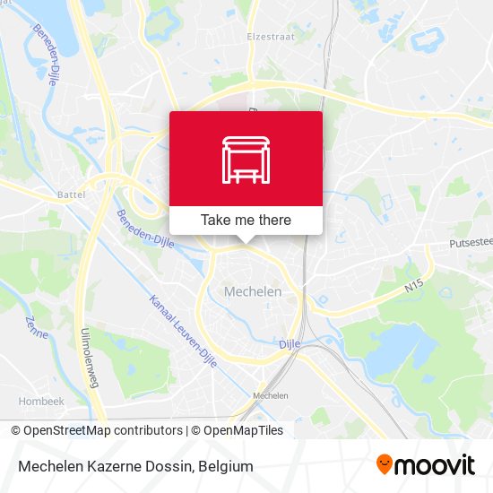 Mechelen Kazerne Dossin map