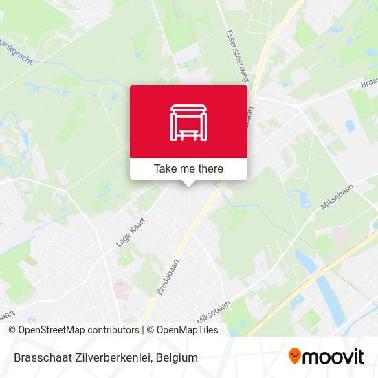 Brasschaat Zilverberkenlei map