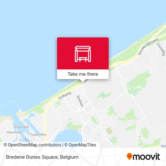 Bredene Dunes Square map