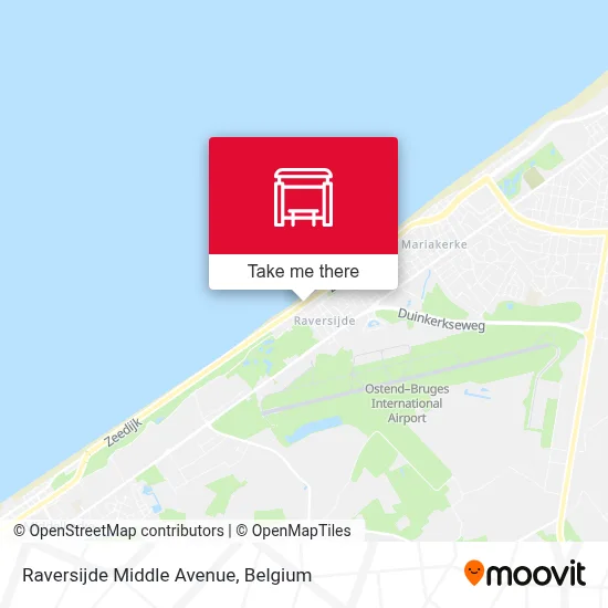 Raversijde Middle Avenue map
