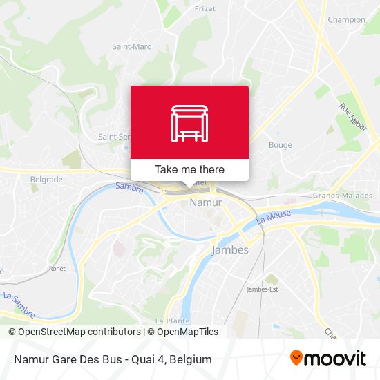 Namur Gare Des Bus - Quai 4 plan