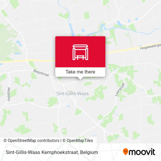 Sint-Gillis-Waas Kemphoekstraat map