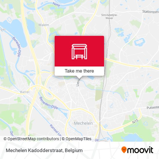 Mechelen Kadodderstraat map